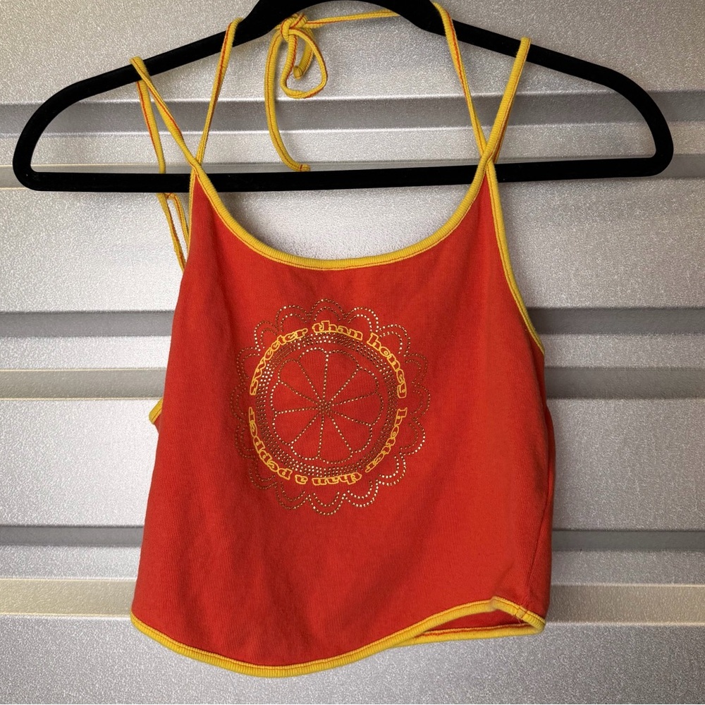 Urban Outfitters Y2K halter crop top‎ size L - Picture 2 of 4